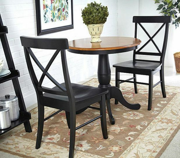 Small Kitchen Dinette Set
 Dining Kitchen Table Set Furniture Black Chairs Room