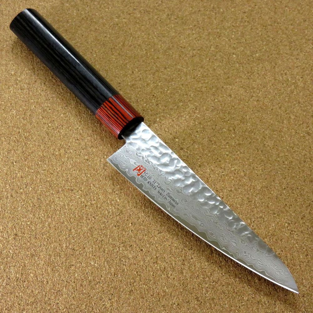 Small Kitchen Knife
 Japanese Seto I Kitchen Small Santoku Knife 135mm Damascus