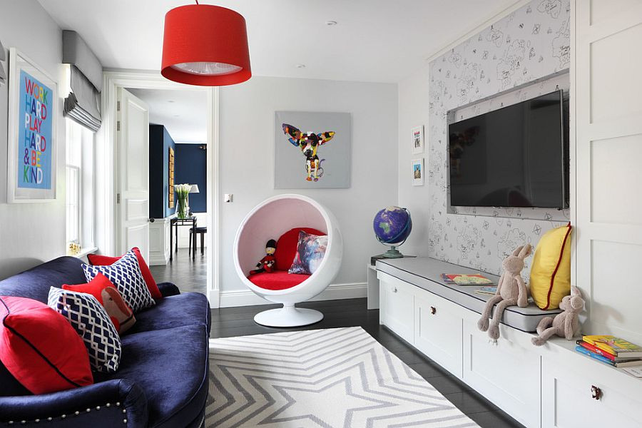 Small Tv For Kids Room
 A Perfect Blend bing the Playroom and Guestroom in Style