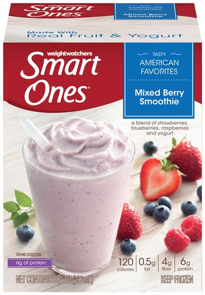 Smart Ones Smoothies
 Smart es Smart Delights Mixed Berry Smoothies