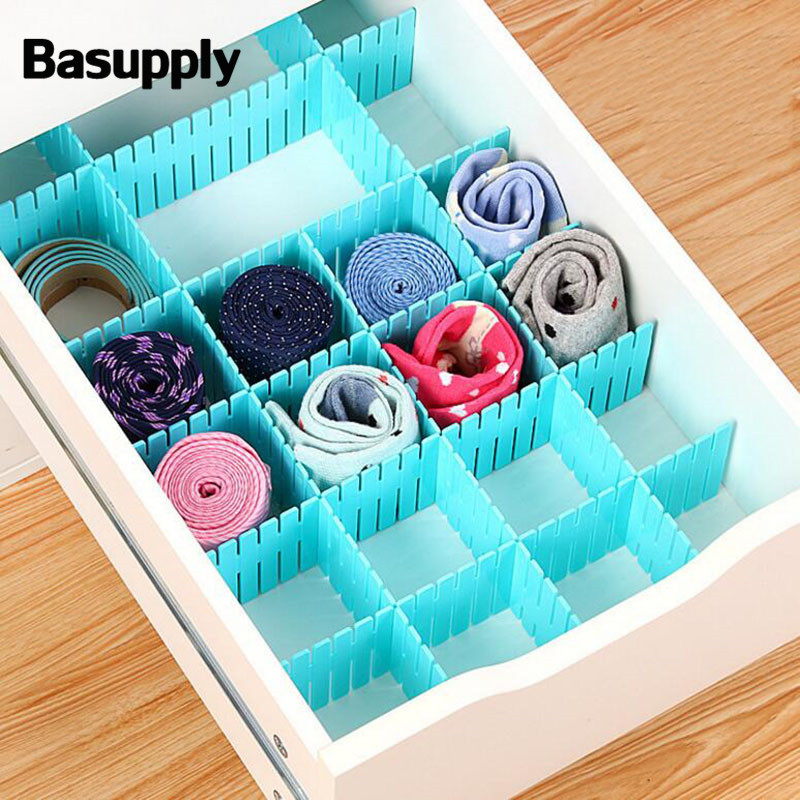 Sock Organizer DIY
 Basupply 4Pcs lot DIY Drawer Divider Adjustable Household