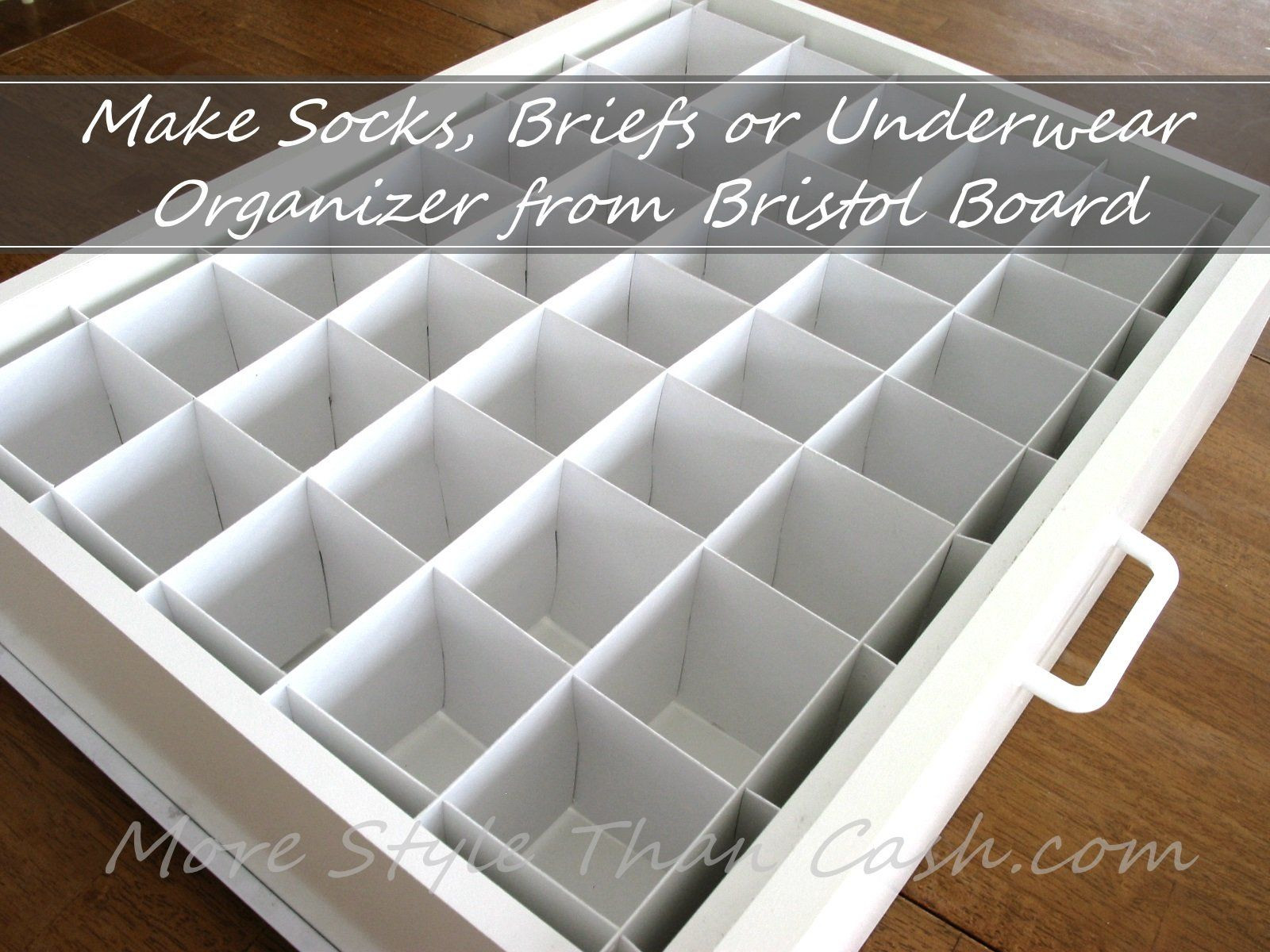 Sock Organizer DIY
 Make Socks Organizer from Bristol Board