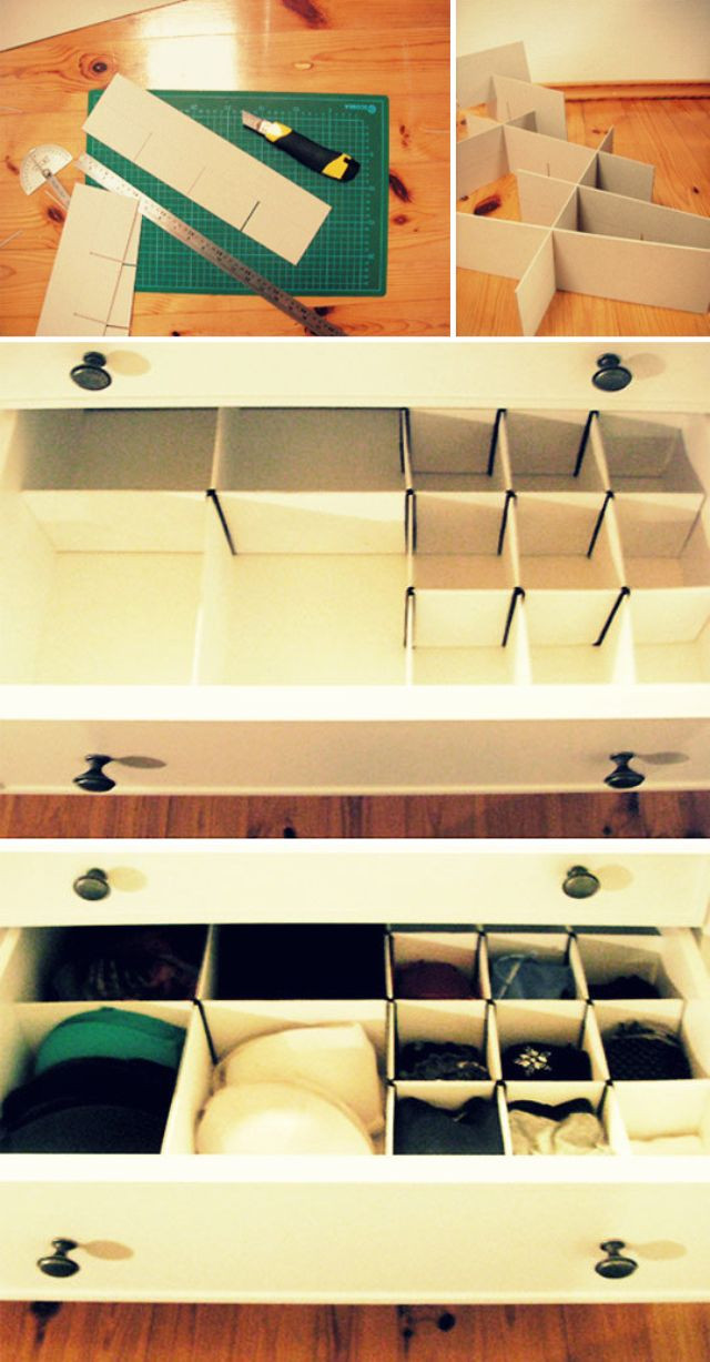 Sock Organizer DIY
 DIY Sock Drawer Organizer DIY