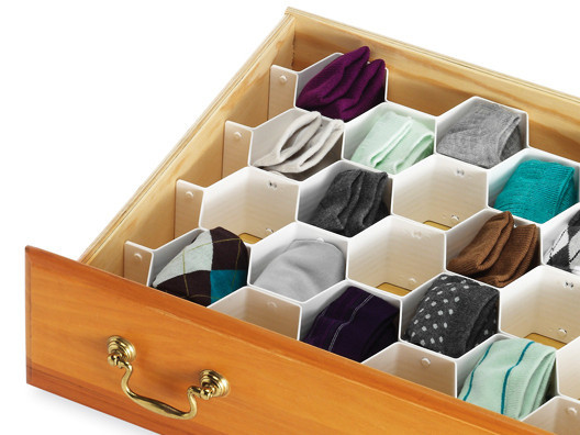 Sock Organizer DIY
 Great Tools for Organizing Drawers