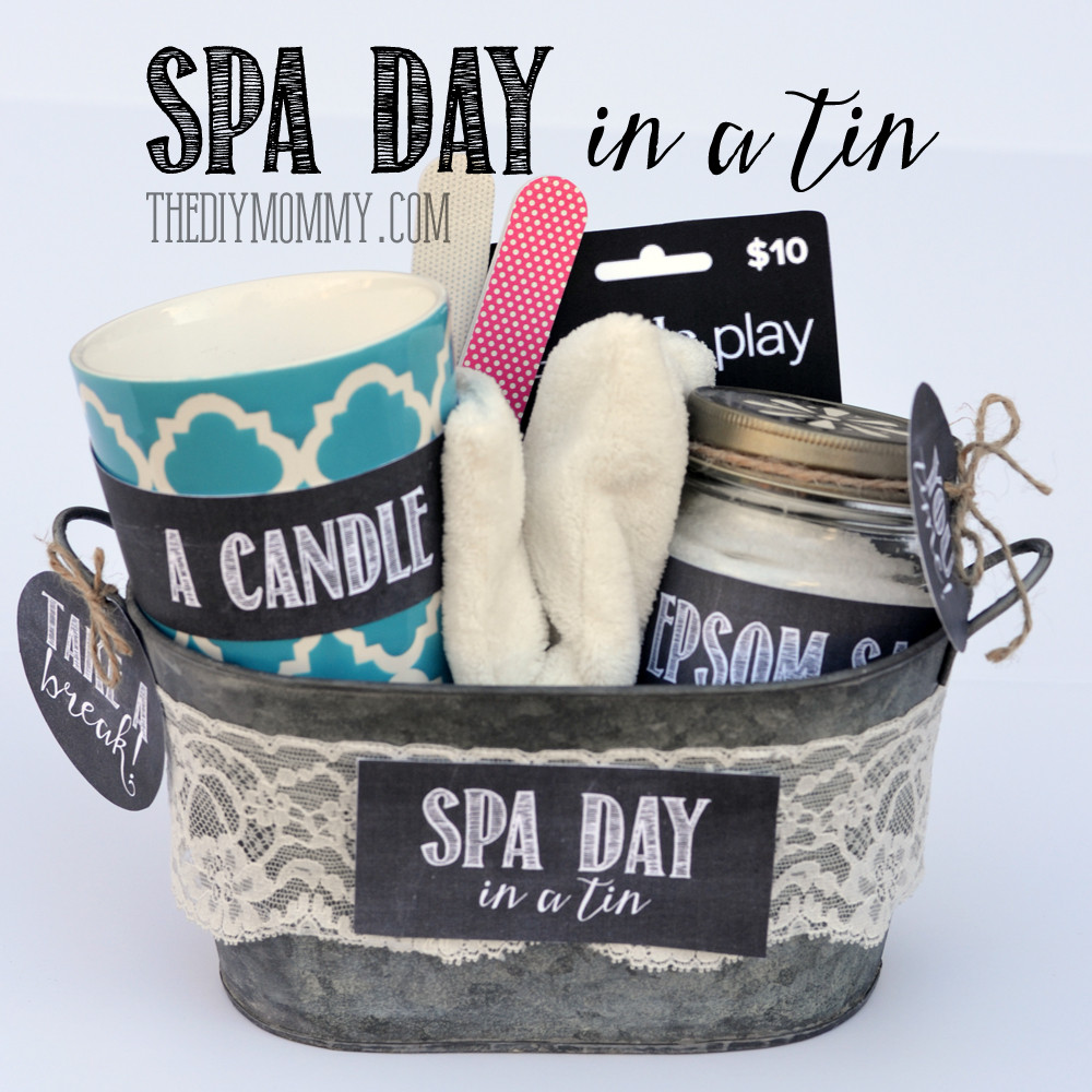 Spa Gift Basket Ideas Diy
 A Gift in a Tin Spa Day in a Tin