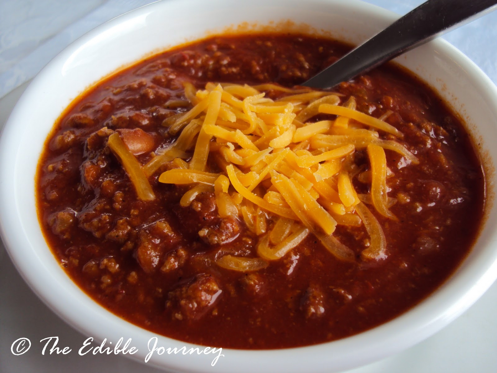 Spicy Beef Chili Recipe
 The Edible Journey Spicy Beef Chili