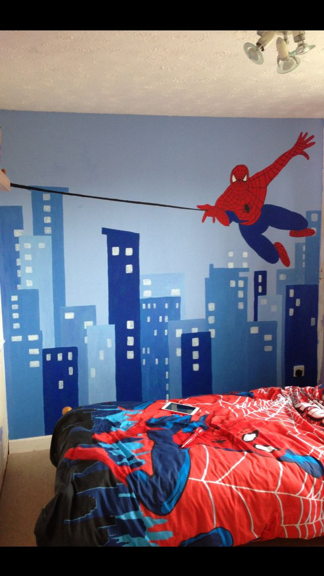 Spiderman Bedroom Decor
 26 best Spiderman room images on Pinterest