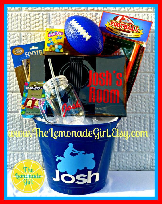 Sports Gift Ideas For Boys
 27 best images about Birthday basket ideas on Pinterest