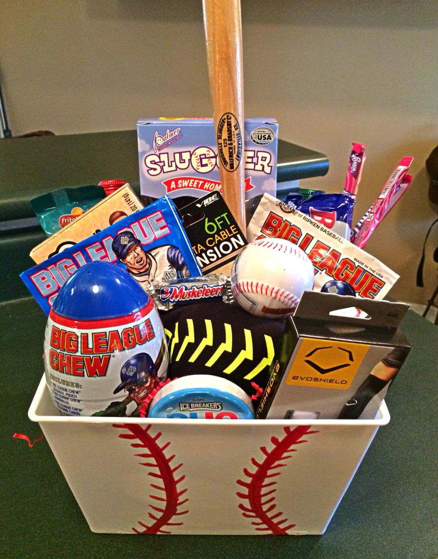 Sports Gift Ideas For Boys
 Baseball themed t basket Baseball