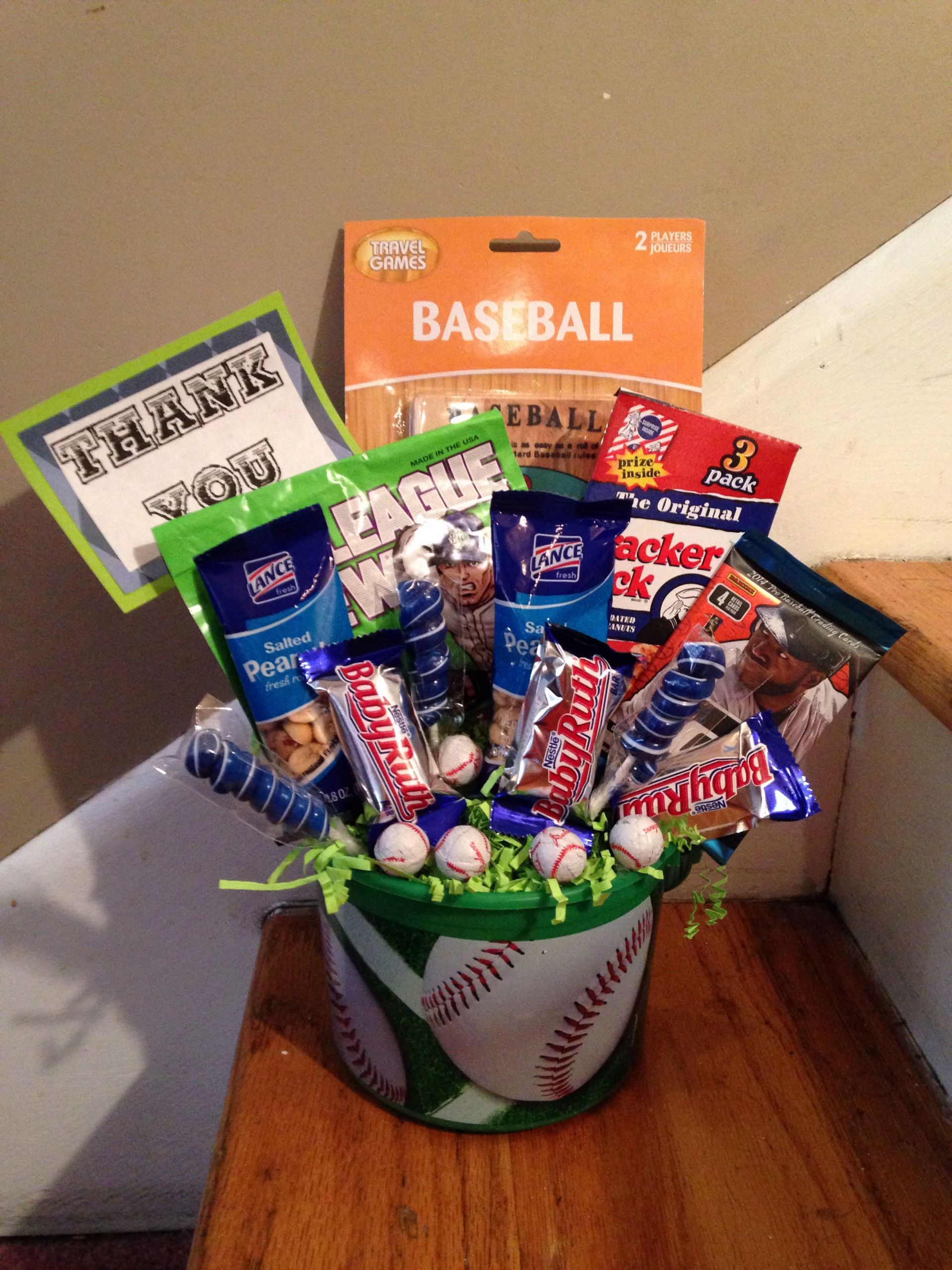 Sports Gift Ideas For Boys
 This would be an awesome thank you t for a baseball T