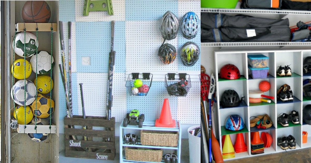 Sports Organizer For Garage
 6 Amazing Sports Equipment Storage Ideas That Will Blow