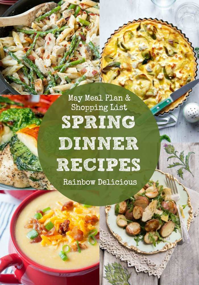 Spring Dinner Ideas
 Rainbow Delicious Changes & May Spring Dinner Recipes