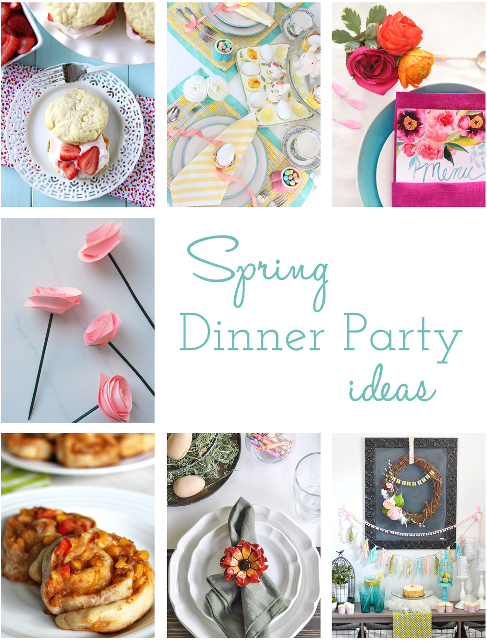 Spring Dinner Ideas
 Setting The Kids Table & 7 Great Spring Dinner Party