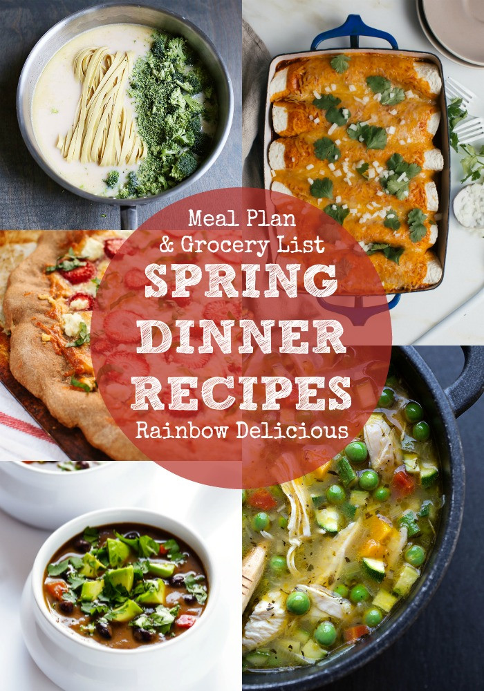Spring Dinner Recipes
 Healthy Spring Dinner Recipes Rainbow Delicious
