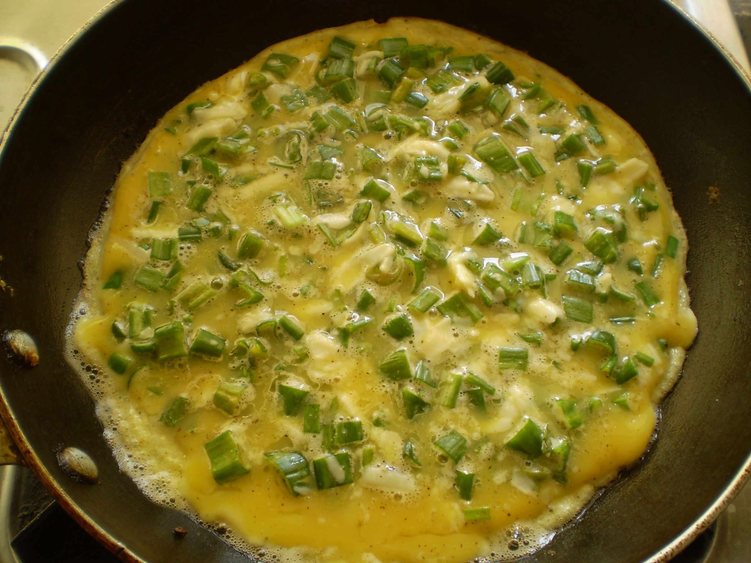 Spring Onion Recipe
 Healthy Recipe Cheese and Spring ion Stuffed Omelette