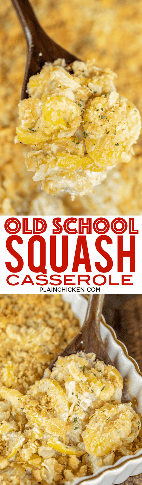 Squash Casserole With Ritz Crackers
 Old School Squash Casserole