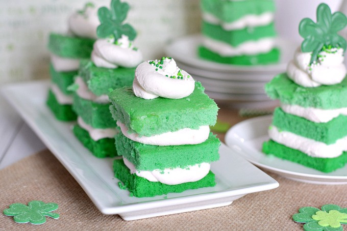 St Patrick Day Cake Recipes
 St Patrick s Day Mini Ombre Cakes Recipe The Rebel Chick