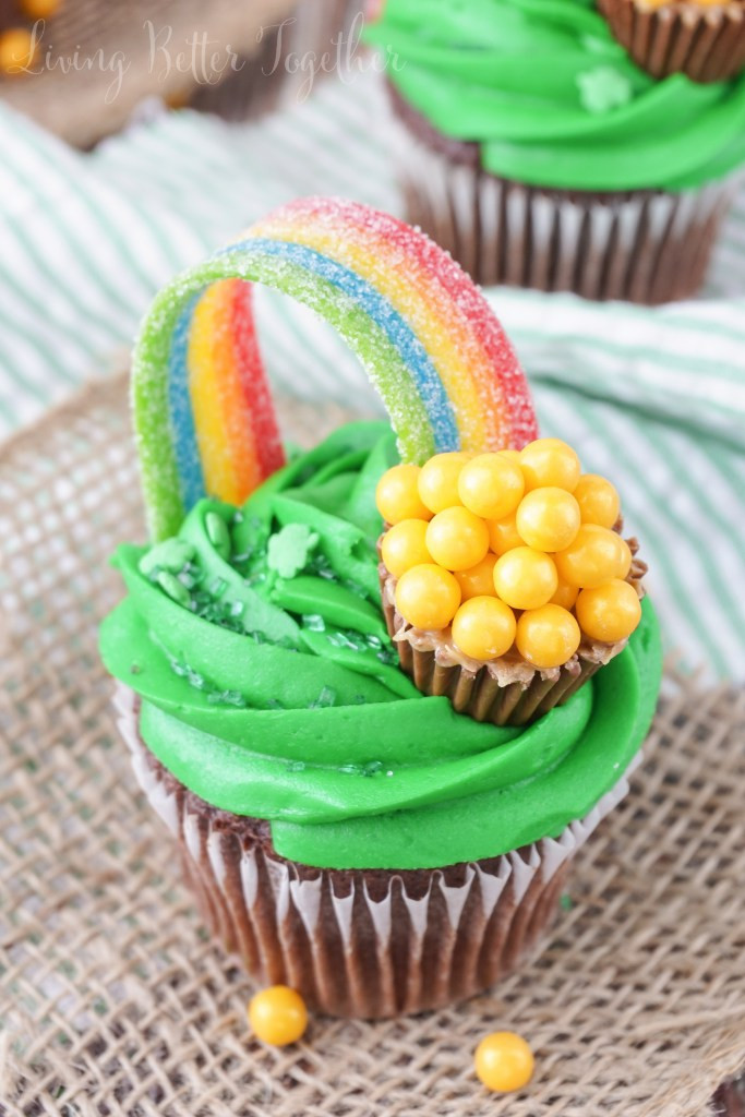 St Patrick Day Cupcakes
 St Patrick s Day Pot of Gold Cupcakes All Created