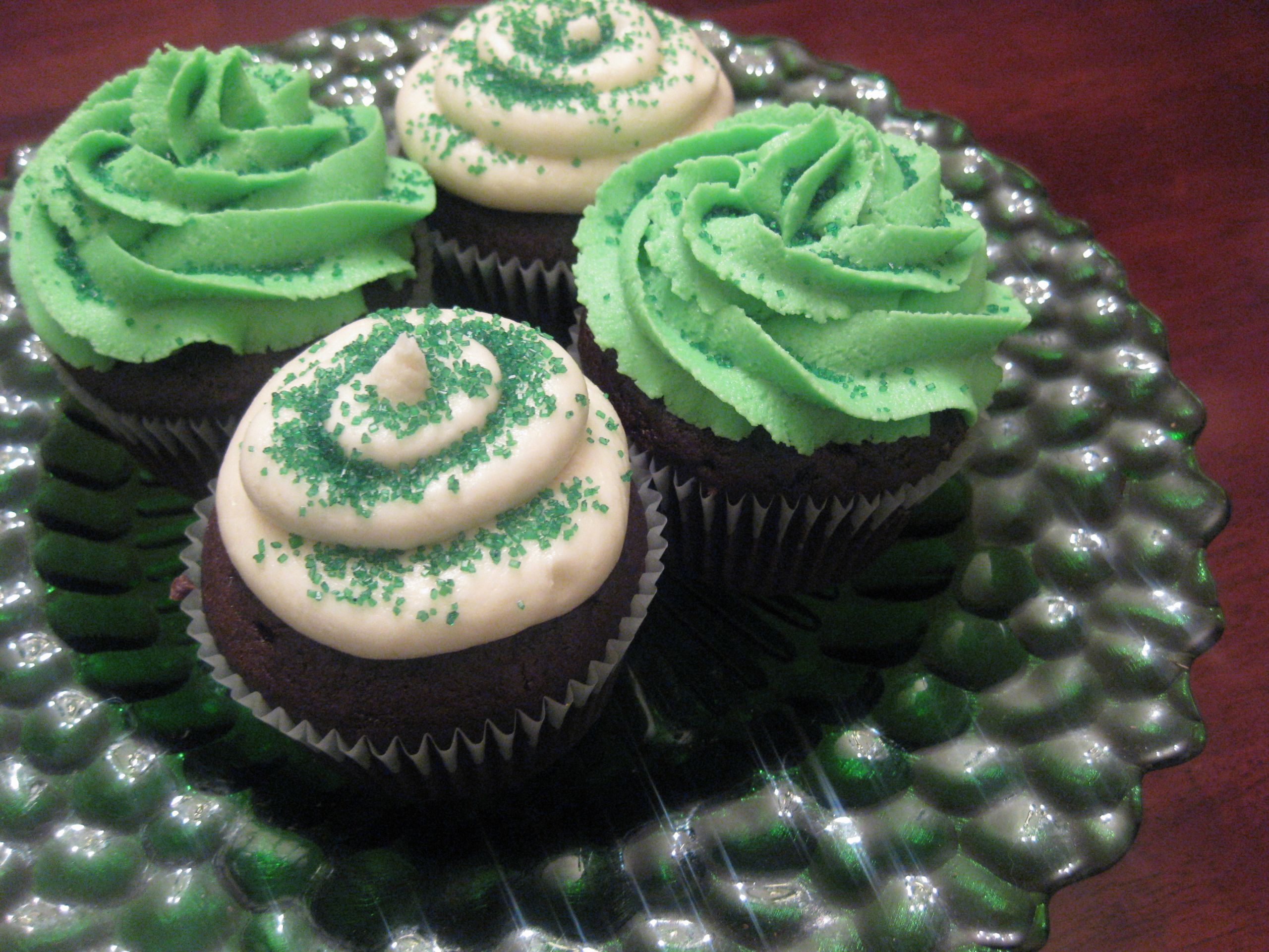 St Patrick'S Cupcakes
 St Patrick’s Day Irish Creme Cupcakes