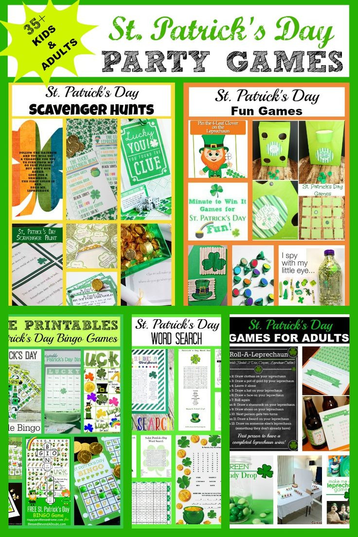 St. Patrick's Day Activities For Kids
 St Patrick s Day Party Games Kids and Adults