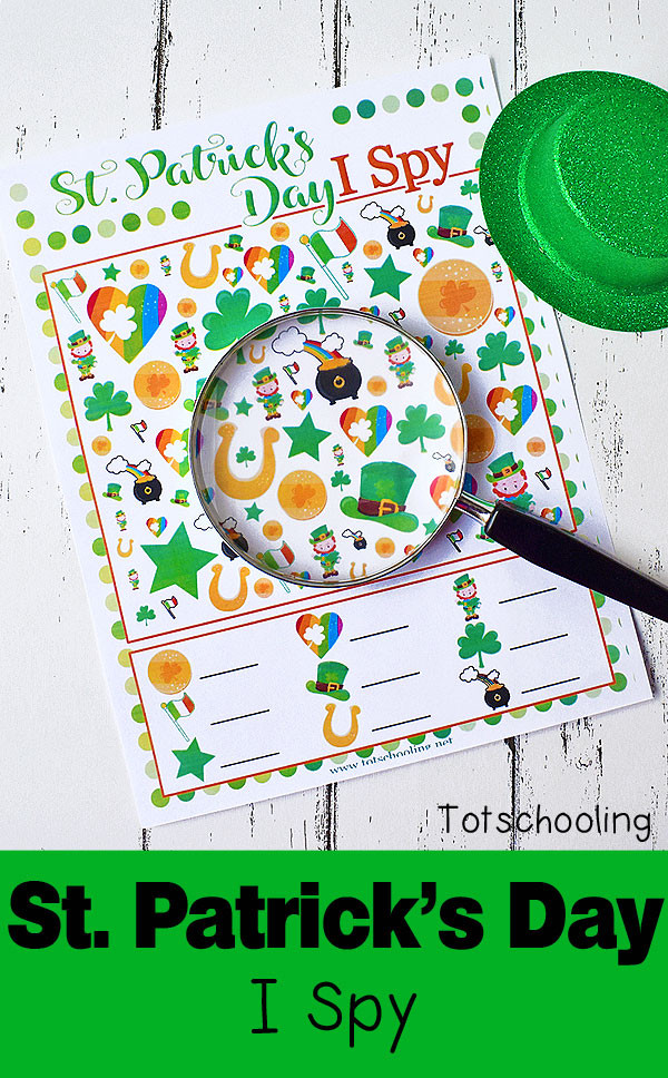 St Patrick's Day Activities For Toddlers
 Free St Patrick s Day I Spy Printable