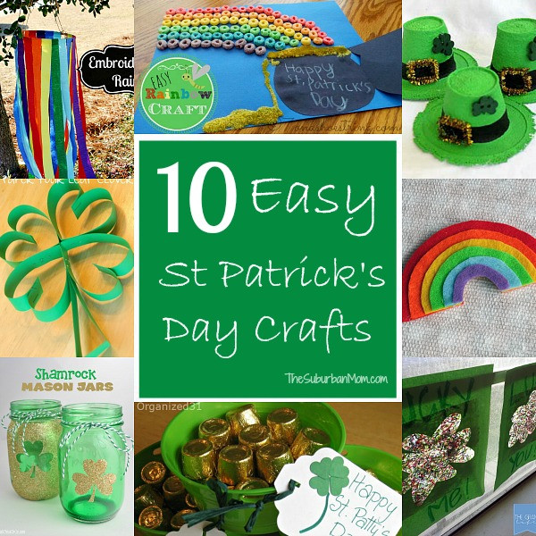 St Patrick's Day Activities For Toddlers
 10 Easy St Patrick’s Day Crafts For Kids TheSuburbanMom