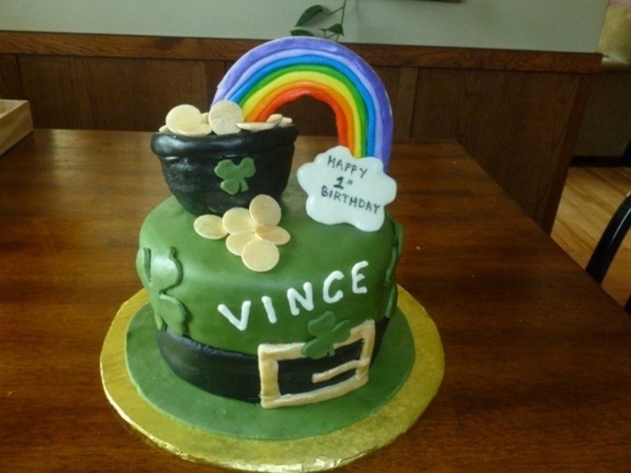 St Patrick'S Day Birthday Cake
 St Patricks Day 1St Birthday Cake CakeCentral
