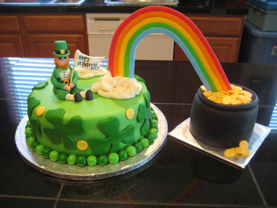 St Patrick'S Day Birthday Cake
 St Patrick’s Day Rainbow Cake