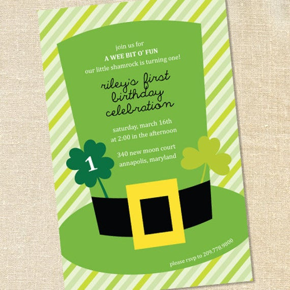 St Patrick's Day Birthday Party
 Sweet Wishes St Patrick s Day Irish Birthday Party