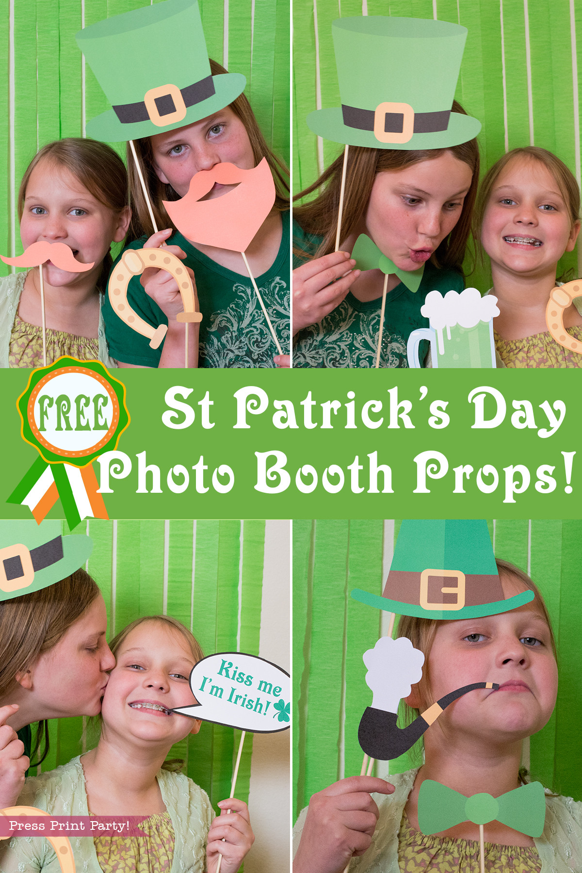 St Patrick's Day Birthday Party
 St Patrick s Day Booth Props Free Printable