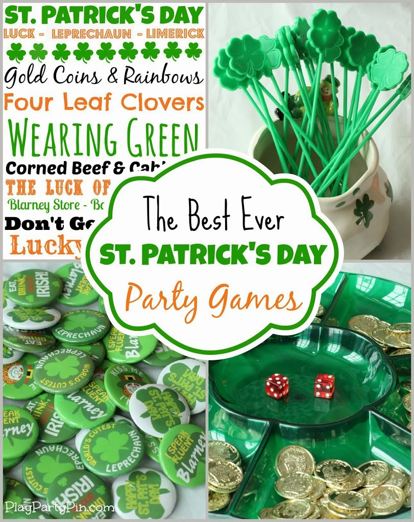 St Patrick's Day Birthday Party
 St Patrick s Day Party Games Ideas and Free Printables