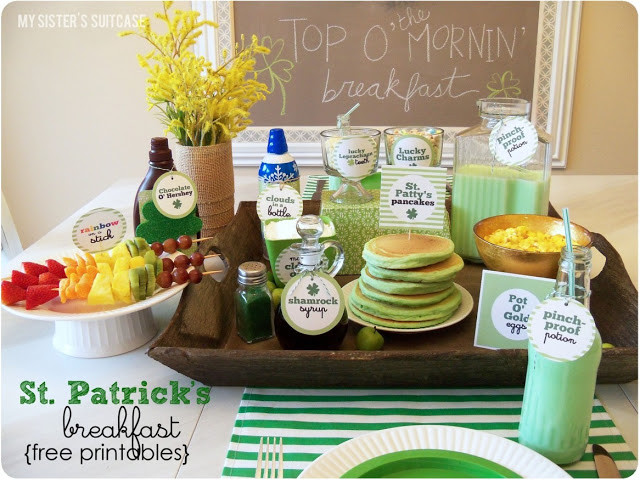 St Patrick's Day Breakfast Ideas
 St Patrick s Day Green Food Ideas Over the Big Moon