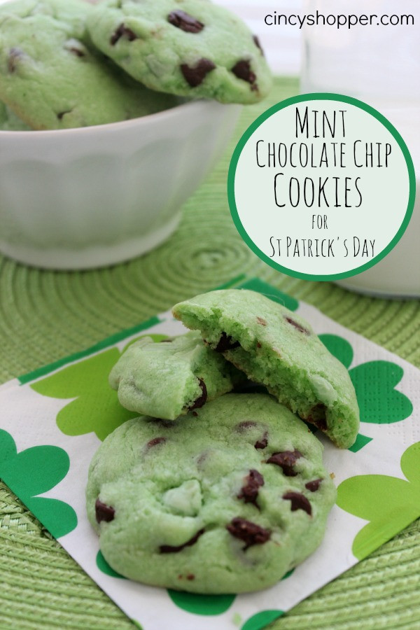 St Patrick's Day Cookies Ideas
 Mint Chocolate Chip Cookie Recipe CincyShopper