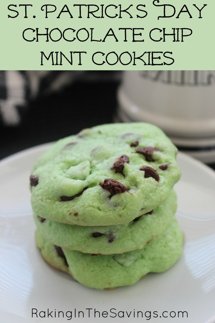 St Patrick's Day Cookies Ideas
 Mint Chocolate Chip Cookies