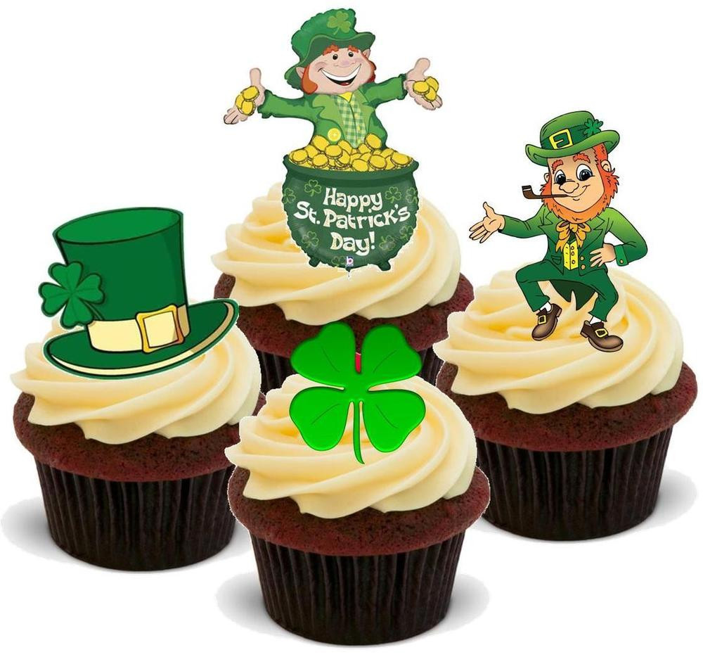St Patrick'S Day Cupcakes
 NOVELTY ST PATRICK S DAY MIX ONE 12 STAND UP Edible Cake