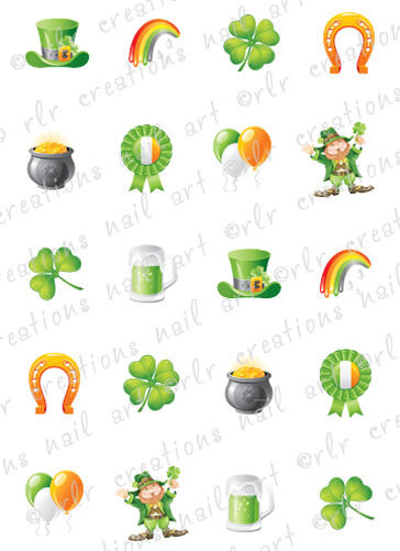 St Patrick'S Day Desserts
 20 Nail Decals St Patrick s Day Assortment Water Slide