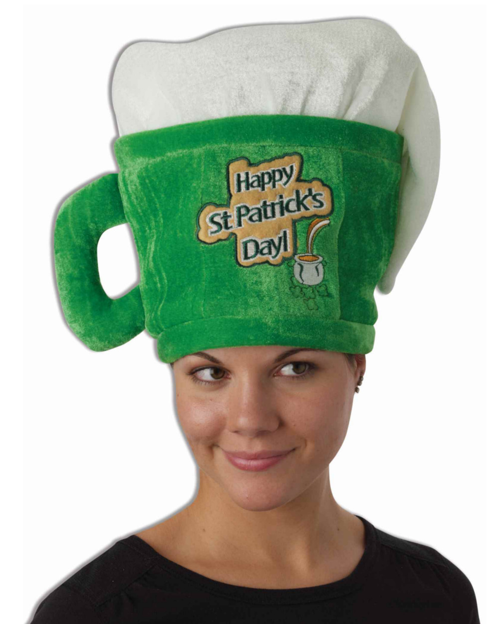 St Patrick'S Day Dinner
 Adults Plush St Patrick s Day Irish Beer Mug Hat