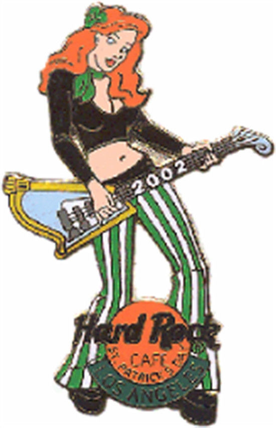 St Patrick'S Day Dinner
 Hard Rock Cafe LOS ANGELES 2002 St Patrick s Day PIN y