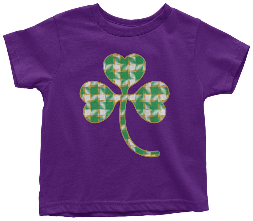 St Patrick's Day Gifts For Him
 Plaid Shamrock Toddler T Shirt St Patrick s Day Irish
