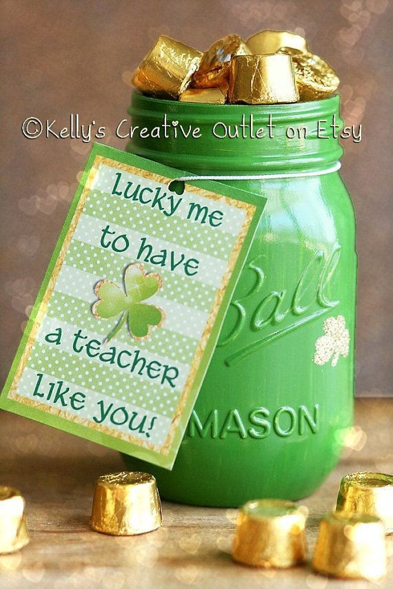St Patrick's Day Gifts For Him
 Teacher Gift St Patrick s Day fice Decor Mason