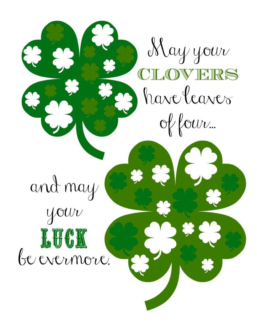 St Patrick's Day Lucky Quotes
 St Patrick s Day Printable Poem