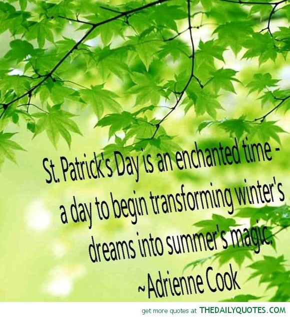 St Patrick's Day Lucky Quotes
 St Patricks Day Inspirational Quotes QuotesGram
