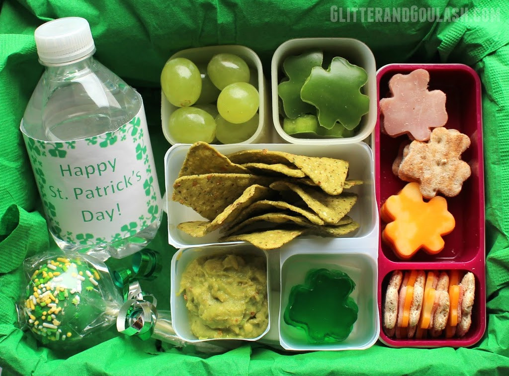 St Patrick's Day Lunch Ideas
 St Patrick s Day School Lunch Ideas Glitter and Goulash