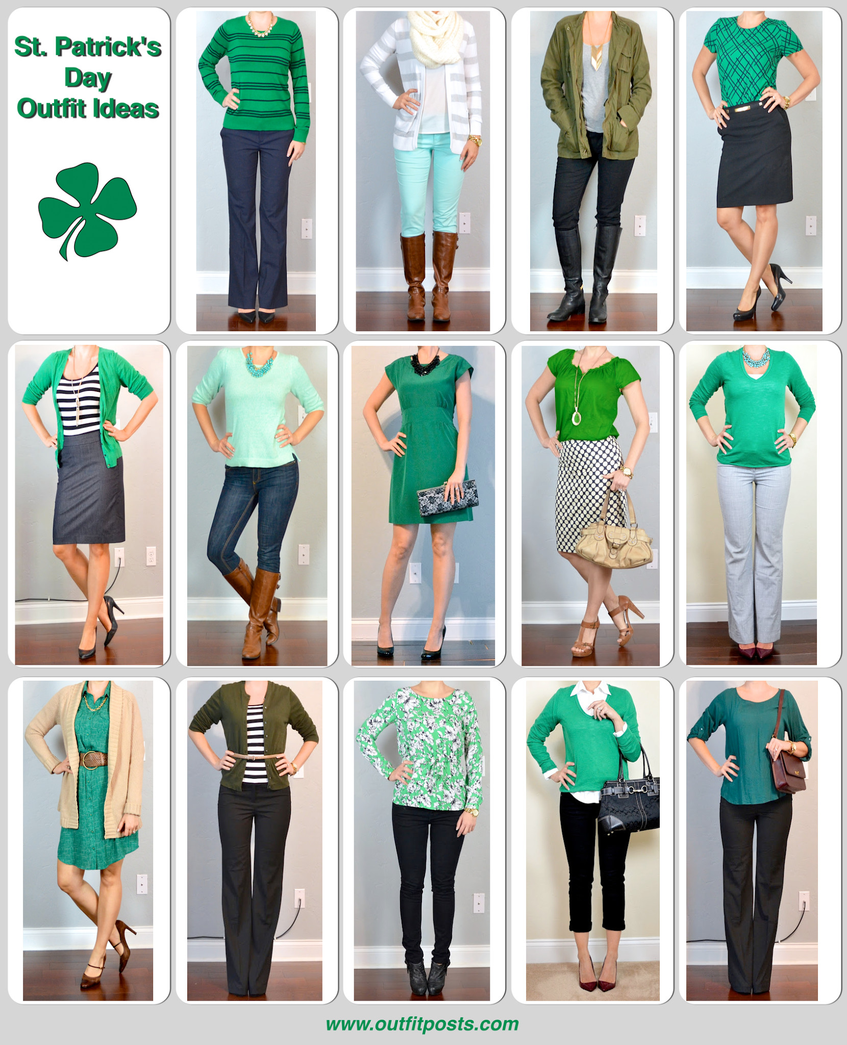 St Patrick's Day Outfit Ideas
 outfit posts st patrick’s day ideas