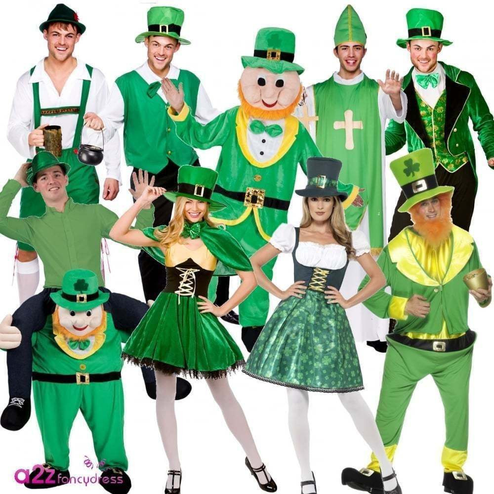 St Patrick's Day Outfit Ideas For Guys
 ADULT MENS LADIES ST PATRICKS DAY IRISH LEPRECHAUN GREEN