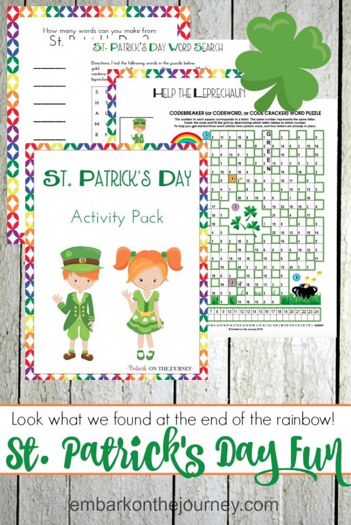 St Patrick's Day Writing Activities
 Free St Patricks Day Printable Activity Pack for Kids
