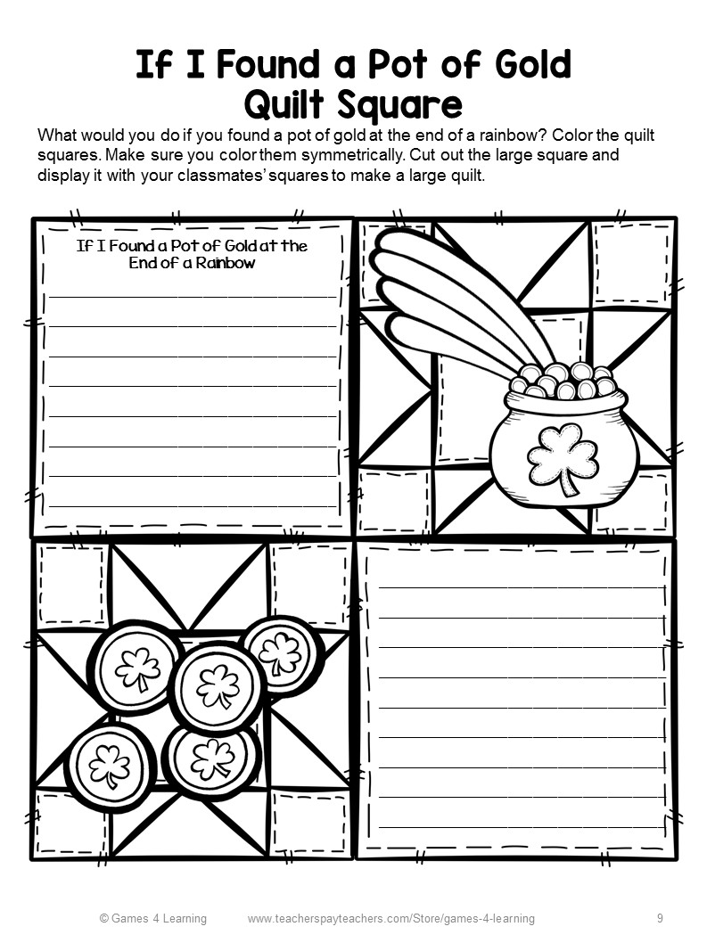 St Patrick's Day Writing Activities
 Fun Games 4 Learning St Patrick s Day Writing Prompts