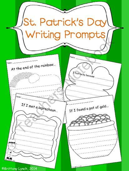 St Patrick's Day Writing Activities
 Patrick o brian Teaching and Student on Pinterest