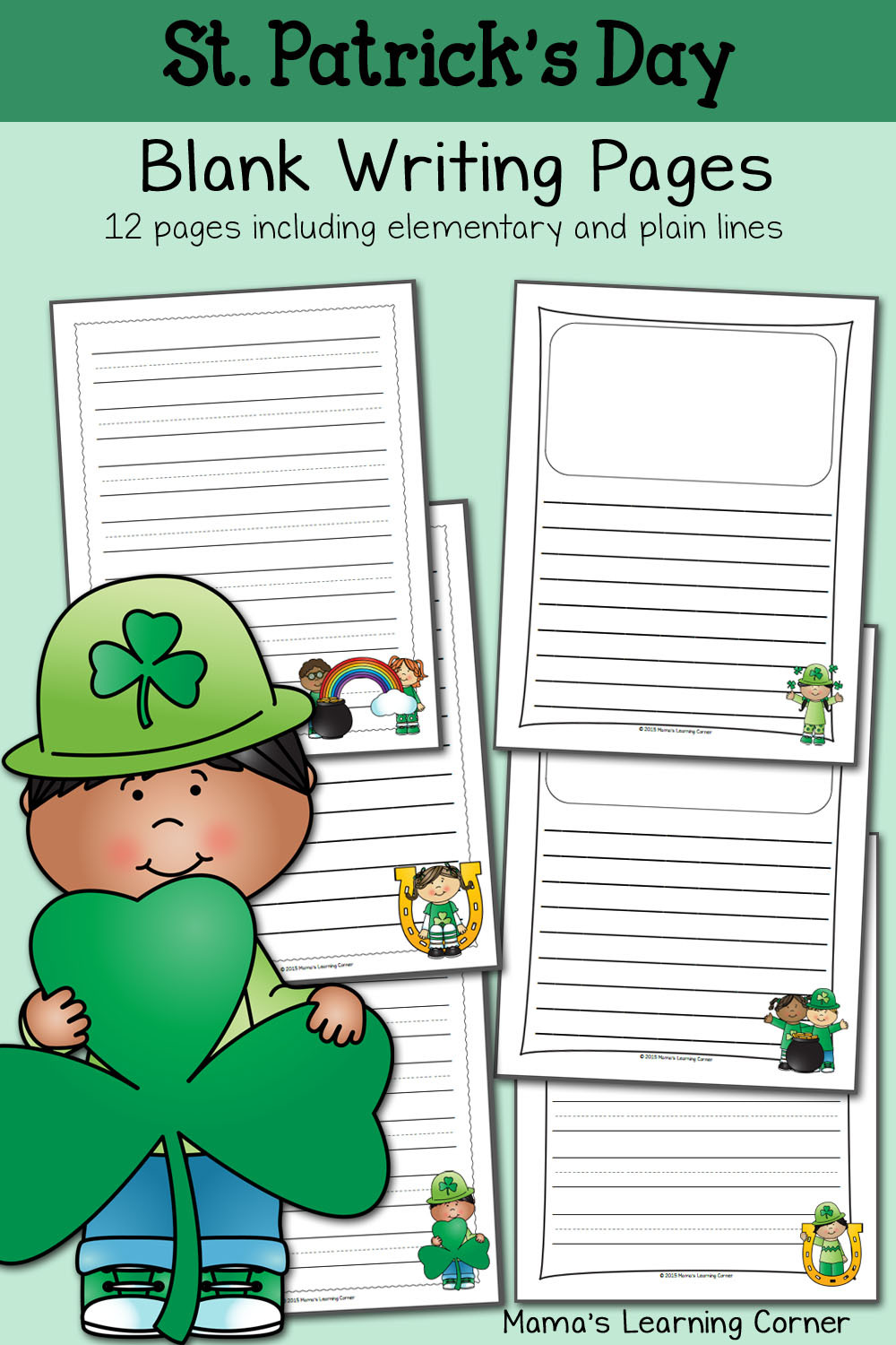 St Patrick's Day Writing Activities
 FREE 12 Piece Set of St Patrick s Day Writing Pages