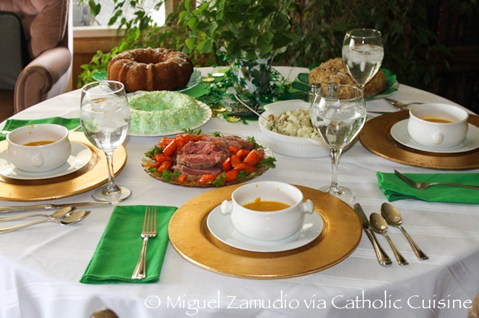 St Patricks Day Dinner
 Catholic Cuisine St Patrick’s Day Dinner
